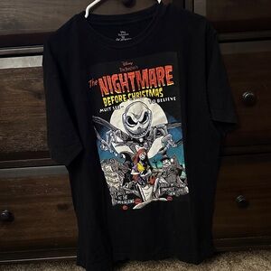 Disney The Nightmare Before Christmas Black Graphic Tee